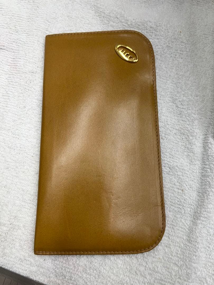 オールドGUCCIグッチ　メガネケース　本革　未使用品