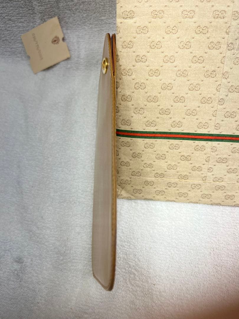 オールドGUCCIグッチ　メガネケース　本革　未使用品