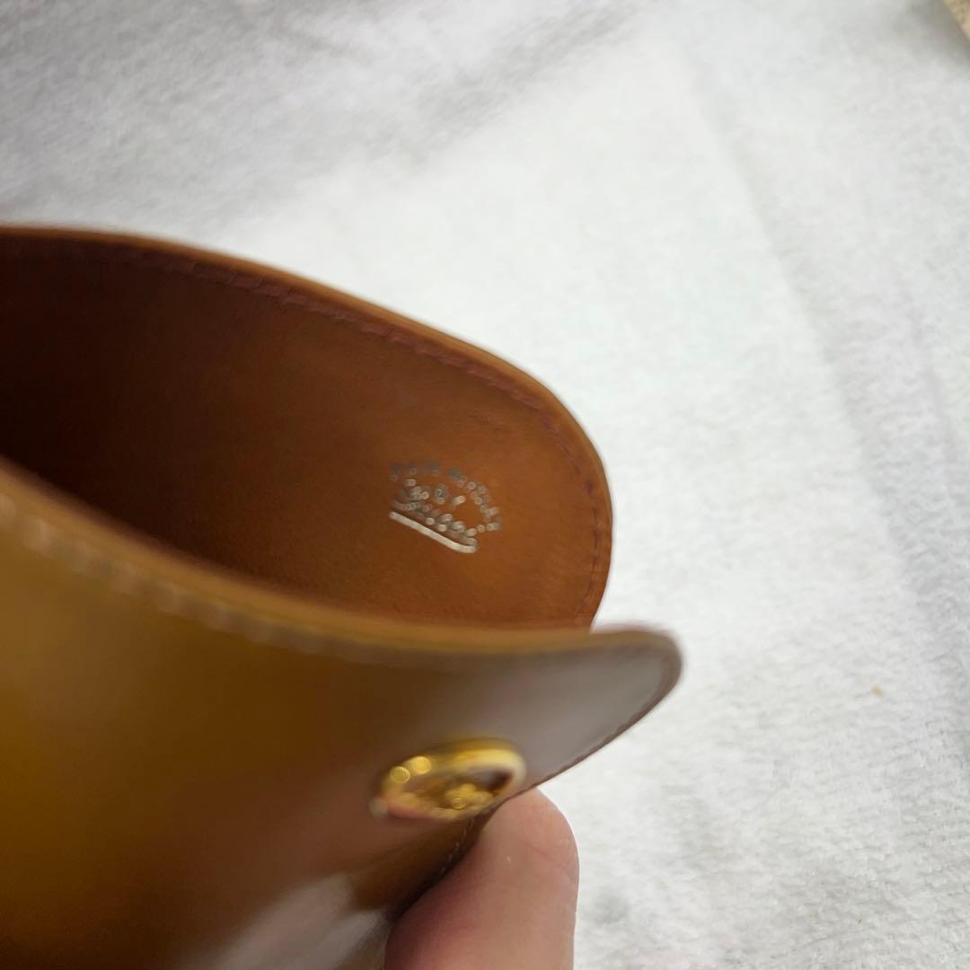 オールドGUCCIグッチ　メガネケース　本革　未使用品