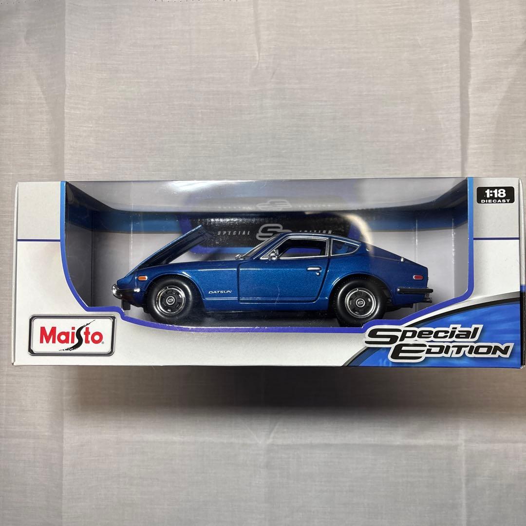 日産　ダットサン240Z ブルー　マイスト 1:18