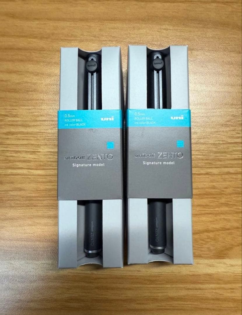 uniball ZENTO シグニチャー メタリックブラック　0.5 2本セット