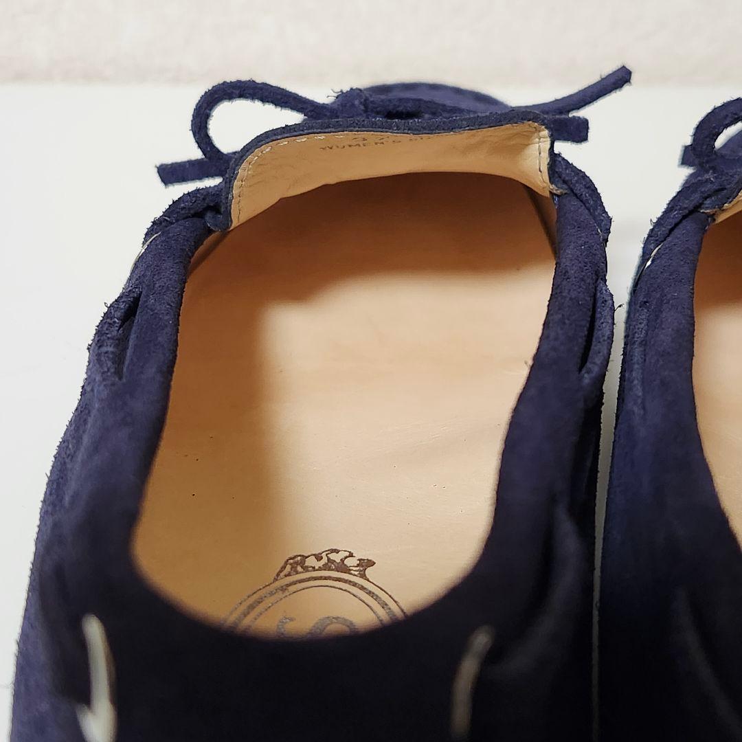 トッズ ドライビングシューズ 37 ネイビー ヌバック ゴンミーニ