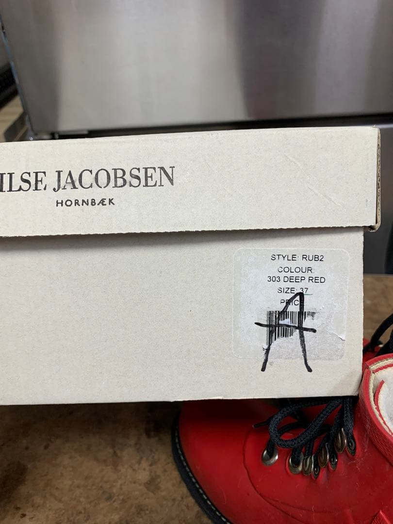 未使用 イルセヤコブセン デンマーク レインブーツ モコモコ レインシューズ