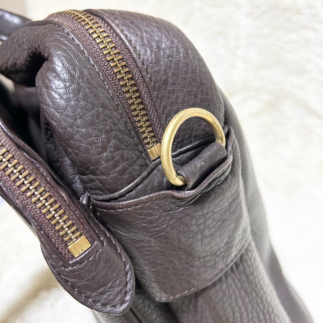 porter 吉田カバン オールレザービジネスバッグ シボ革 2way ブラウン