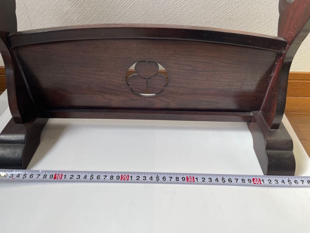 刀掛け　三本掛け　唐木無垢材