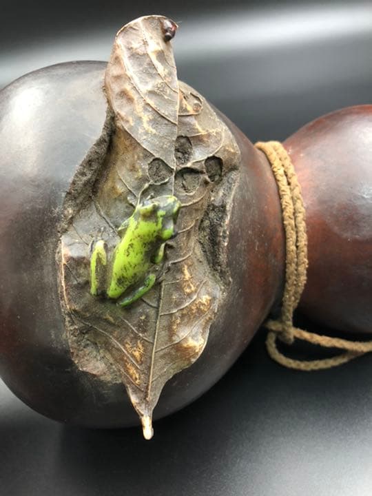 時代古瓢箪 時代提げ物 酒器 煎茶飾 置物 蓋物 工芸品 中国古玩骨董