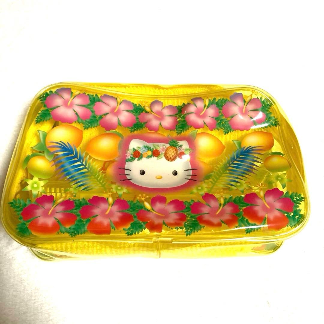 【新品未使用】　キティ　トロピカル　ハイビスカス　トラベルポーチ　激レア