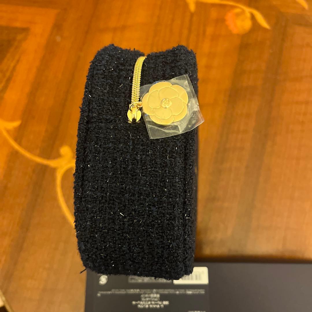 CHANEL BEAUTE ツイードジッパーポーチ