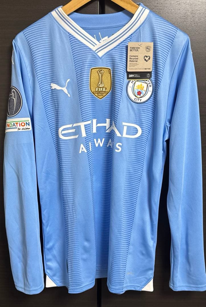 マンチェスターシティ　ユニフォーム　23/24 ホーム　長袖　ハーランド　正規品