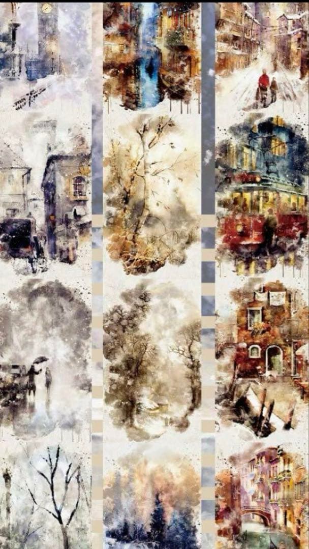 新品⑥ 海外マスキングテープ　背景　PET