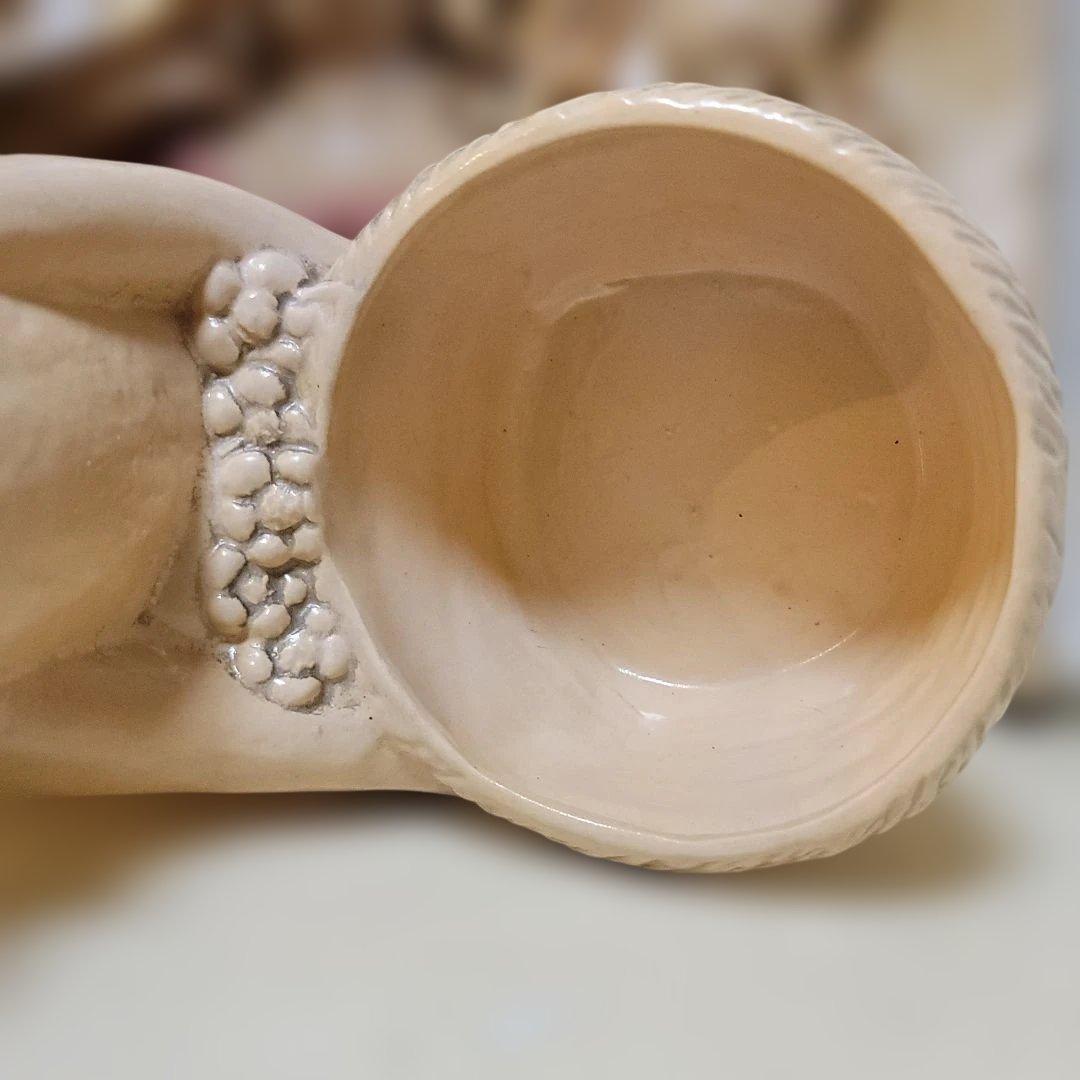 70's　昭和レトロ置物　鉢カバー　プランタースタンド　オブジェ　置物　希少