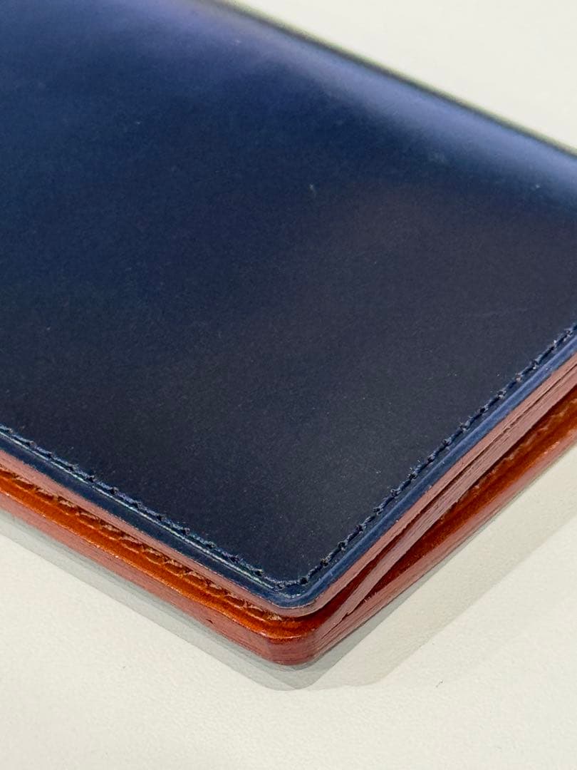 u*6様 土屋鞄　コードバン　名刺入れ　ネイビー
