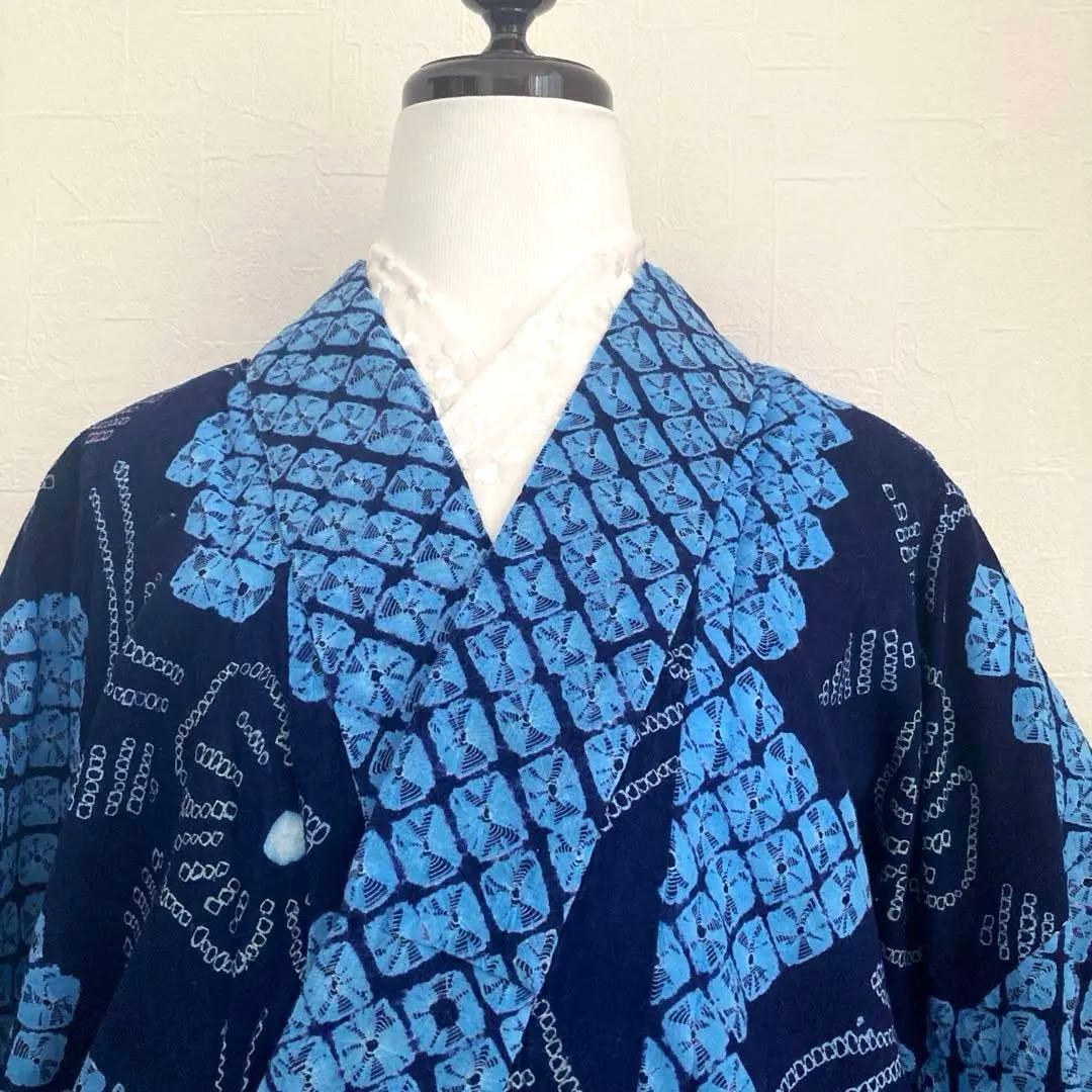 kate_hu 有松絞り浴衣手縫い上質身丈160cm No.3-100