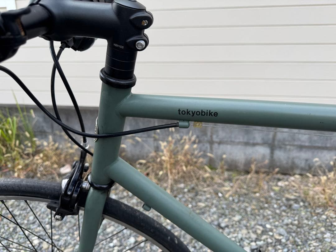 【おすすめセット価格！】TOKYO BIKE クロスバイク　カクタスグレー　緑