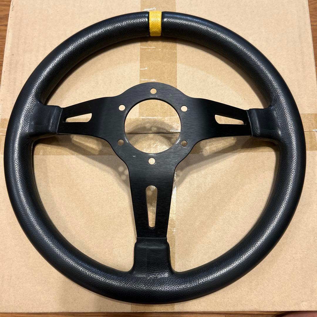 正規品 MOMO MOD08.モデル08 ブラックレザー 35パイ