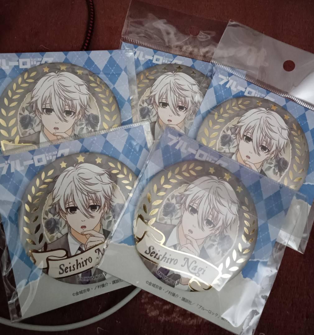 ブルーロック、ヴィンテージシリーズ【玉座】箔押し和紙缶バッジ