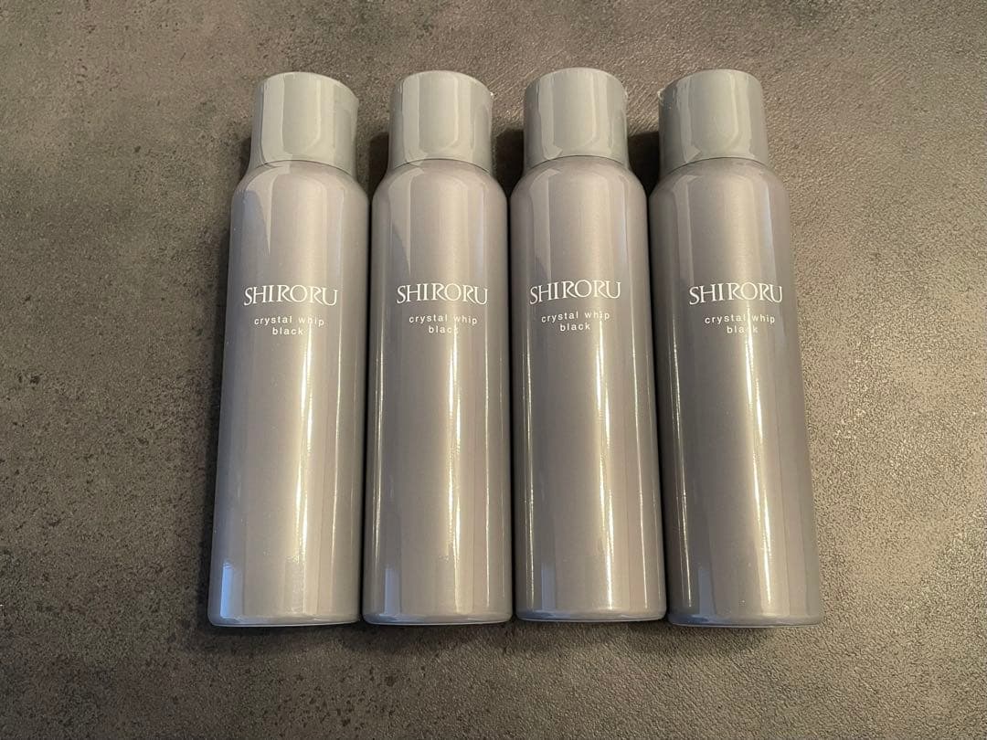 【SHIRORU】クリスタルホイップ ブラック　4本セット　新品未開封