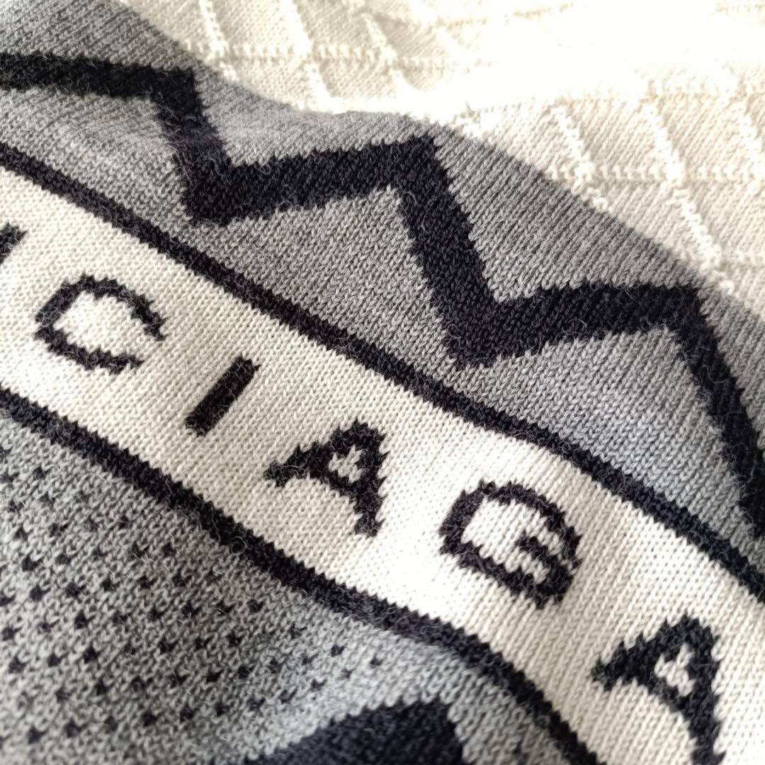 バレンシアガ　セーター　BALENCIAGA タートルネック　ホワイト　ゴルフ