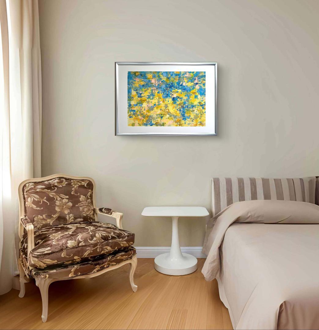 イン・ザ・パラダイス / 抽象画 77×56㎝ B2 額縁セット 原画 モダン