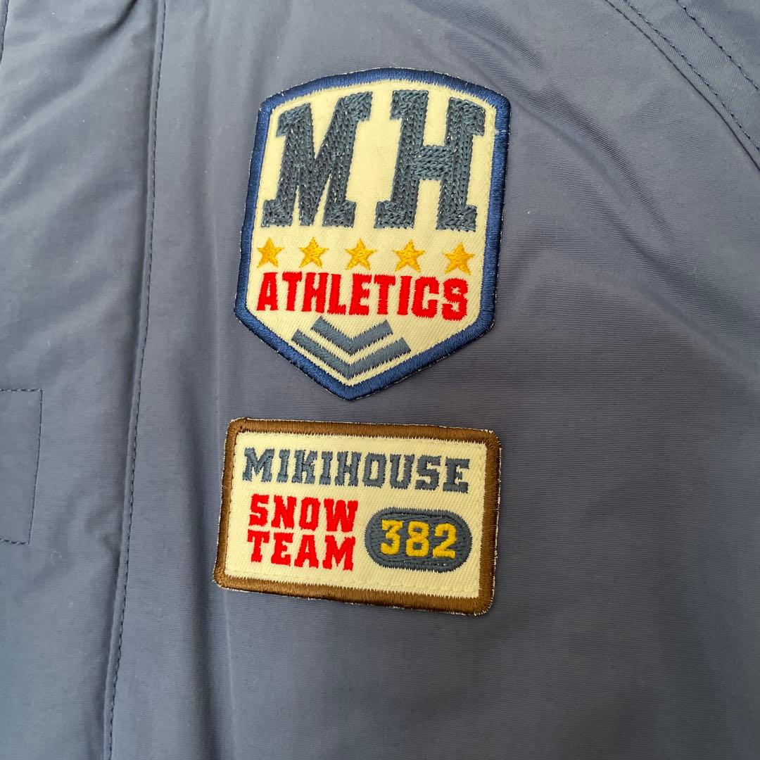 再お値下げ一度着用ミキハウスM.H.ATHLETICSスキーウェアセット120㎝
