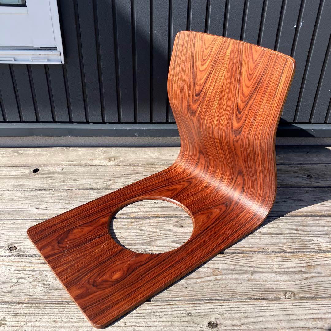 昭和レトロ 天童木工 Tendo 曲げ木 木製座椅子 4脚セット プライウッド