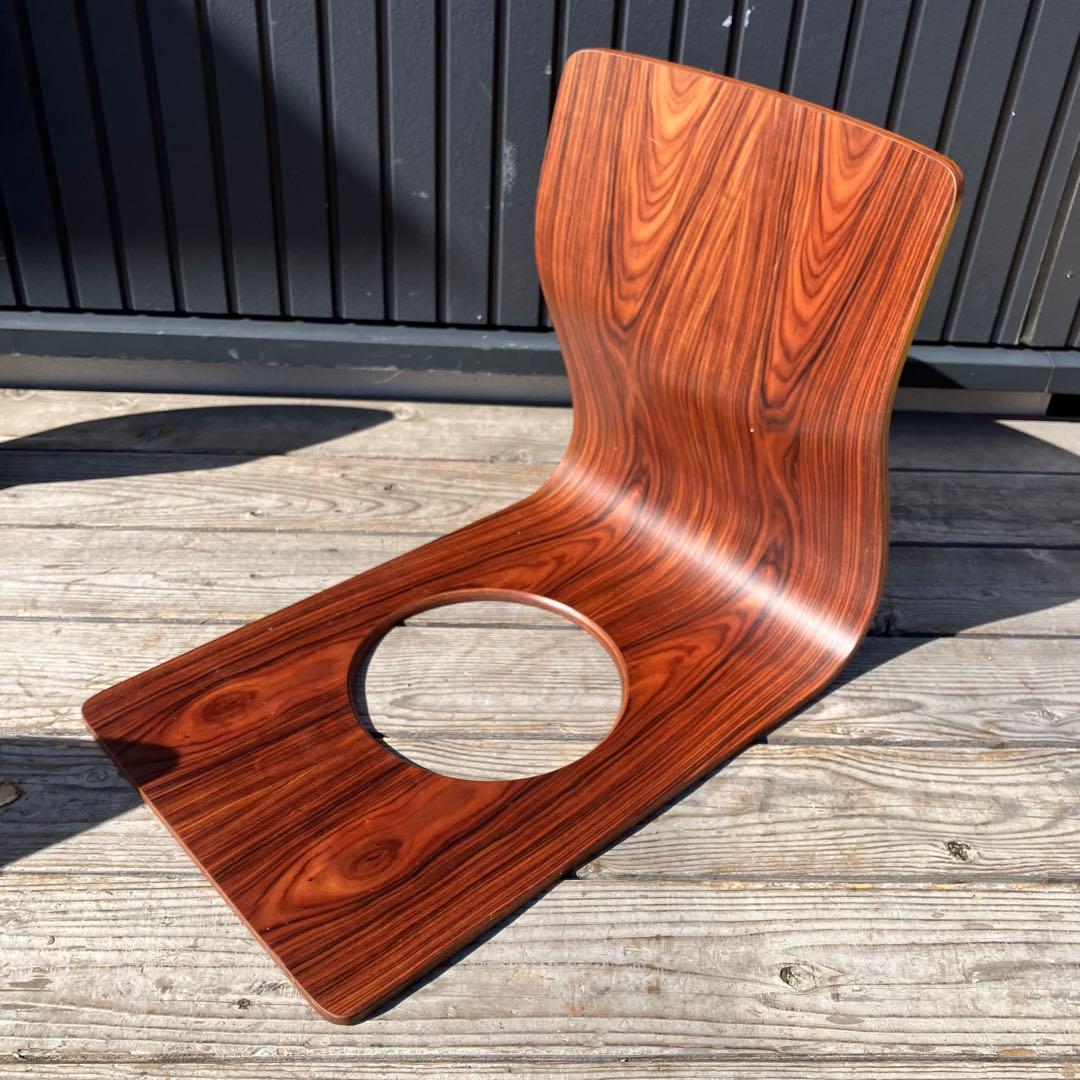 昭和レトロ 天童木工 Tendo 曲げ木 木製座椅子 4脚セット プライウッド