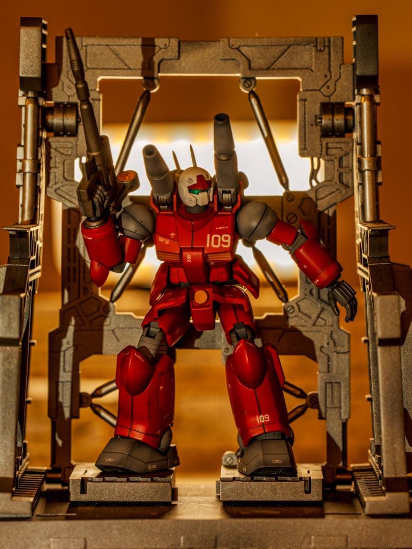 最終値下げ❗️HG ガンキャノン　完成品　塗装済み　ジオラマベース付き