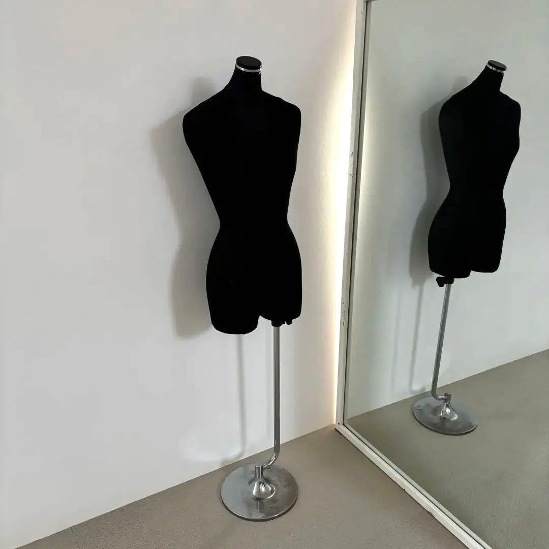 レディース マネキン トルソー ブラック 高さ調節可能