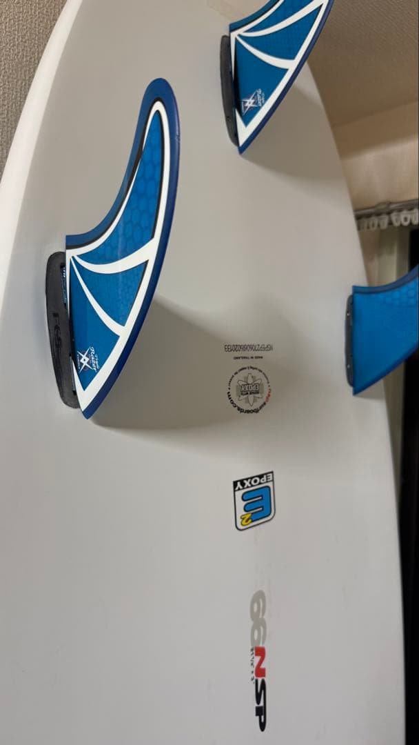 NSP 6'6\" ファンボード ハイブリット　トライフィン