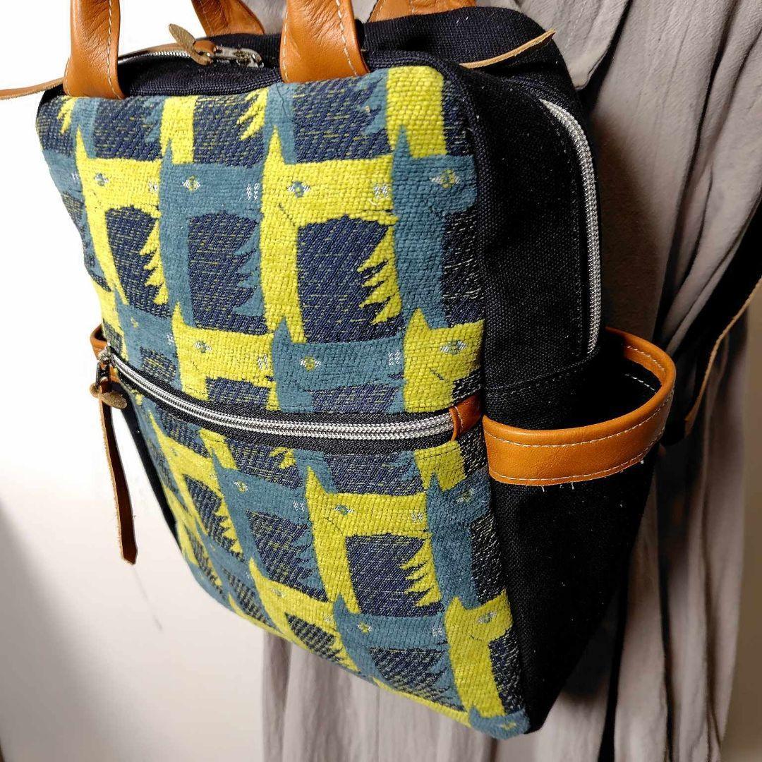 【SALE】ミナペルホネン/サラブレッドネイビー/ボストン型トートリュック本革キ