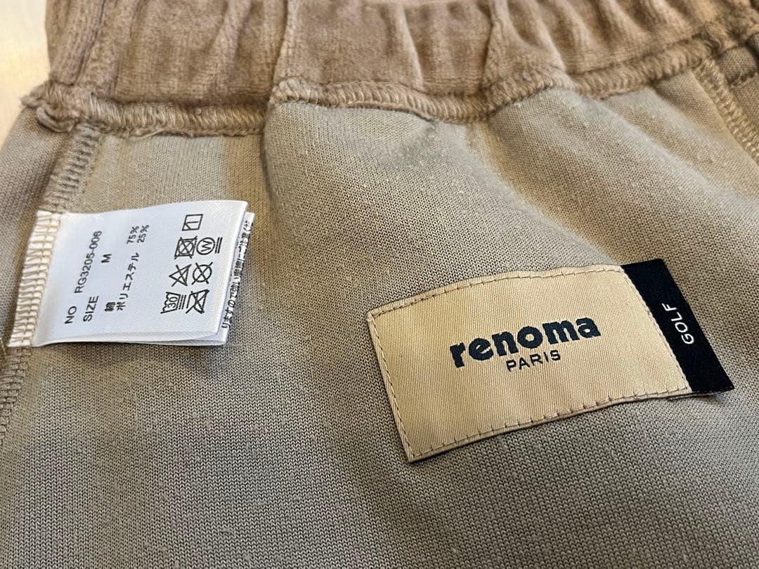 【希少】renomaレノマ ベロアセットアップ 半袖ポロシャツＬ＆ハーフパンツＭ