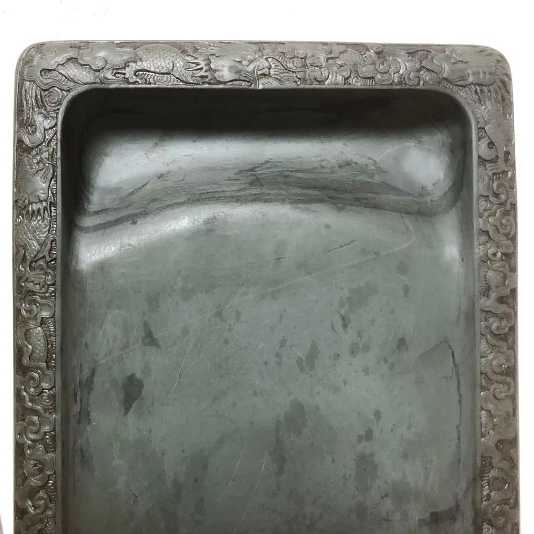 【古硯】緑端渓硯 乾隆五十三年(1788) 仲春月 小山一桂 刻名