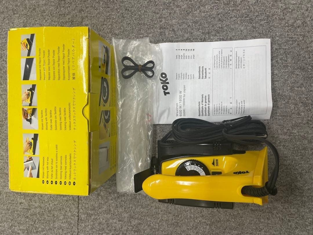 TOKO スキー用アイロン イエロー　ペーパークリップ付属