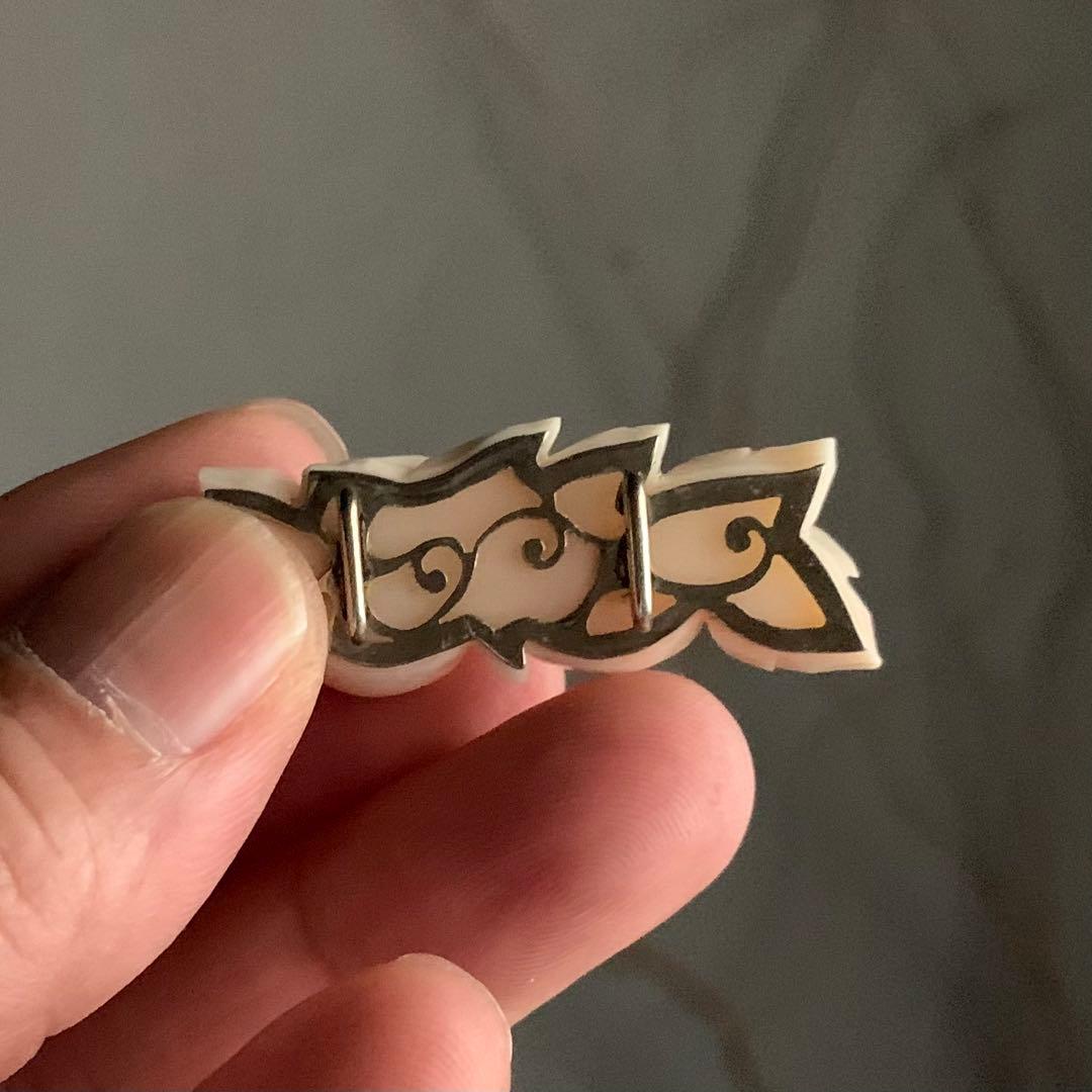 アンティーク 珊瑚 帯留 二分紐用 さくらんぼ 和装小物 アンティーク着物