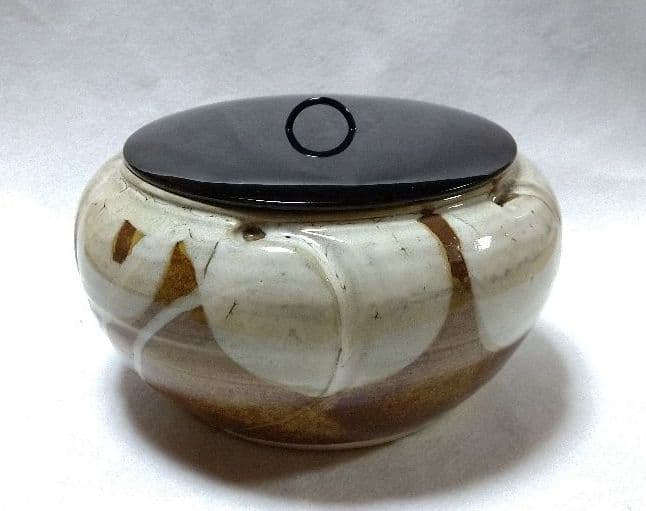 茶道具 水指 捻梅水指 松阪 萬古焼 佐久間勝山 表千家 即中斎好