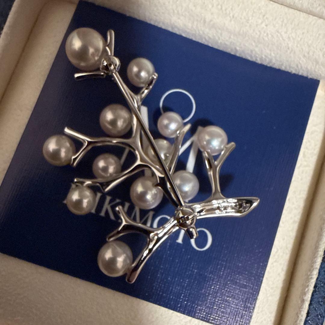 【美品】ブローチ　ミキモト　パール