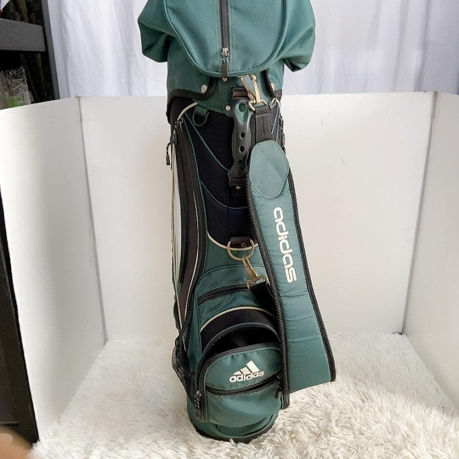 アディダス ADIDAS キャディバック ゴルフバック グリーン 9型～★