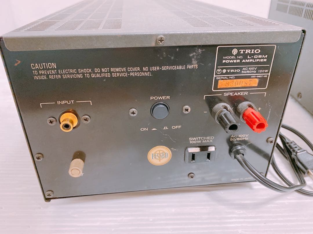 TRIO L-05M ハイスピードパワーアンプ 2台セット