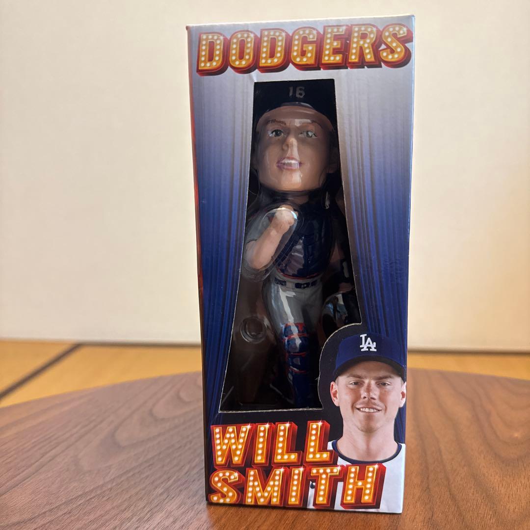 k*4様 祝ロサンゼルス・ドジャース優勝! ウィル・スミス ボブルヘッドフィギュ