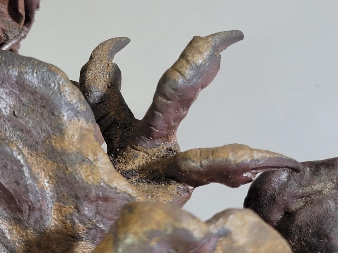 古い備前 雲龍 置物 時代箱 DT405