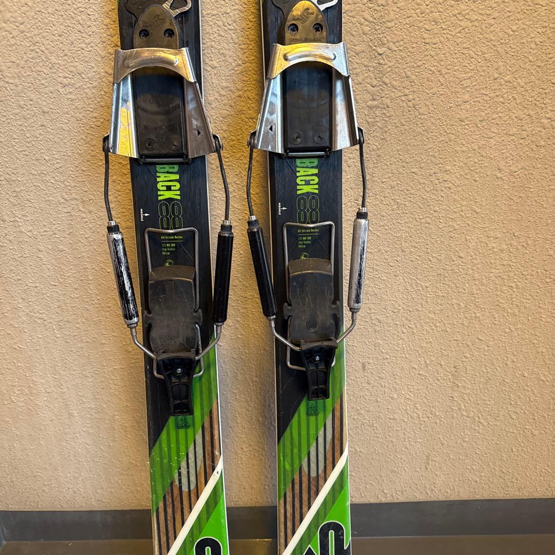 テレマークスキー　k2 WAY BACK88 シール付き