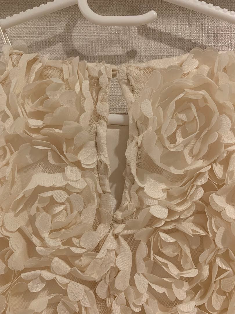 今季完売 eimyistoire フラワーモチーフアメスリ トップス　アイボリー