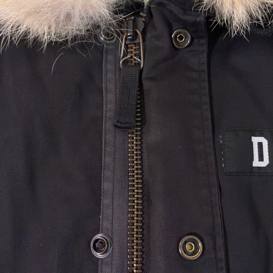 希少【ヒステリックグラマー】モッズコート コヨーテファー ライナー付 黒 S
