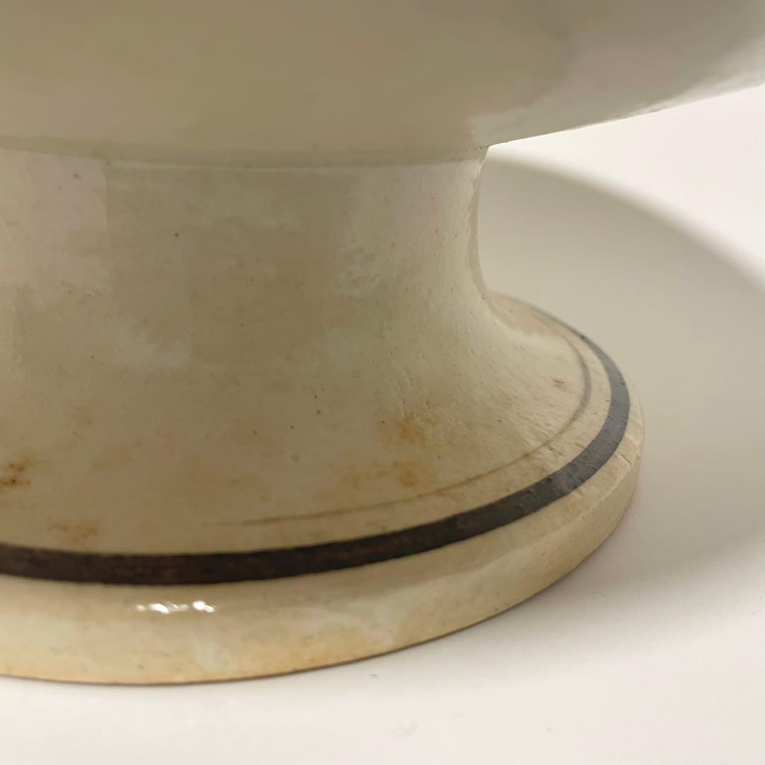 鉄絵 魚文 高坏皿 コンポート皿 中国美術 古玩 磁州窯 スンコロク スコタイ