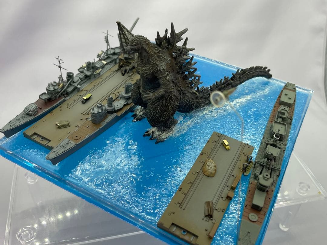ゴジラマイナスワンジオラマ　逗子軍港上陸