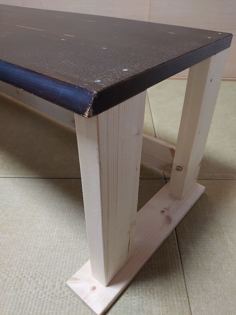 【其の26】中古テーブルを加工したパチスロ実機を置く台（２台用シンプルスタンド）