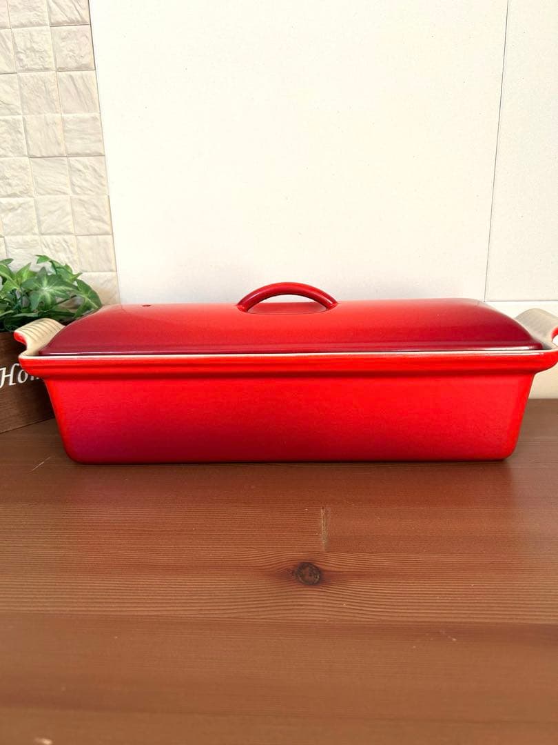 LE CREUSET ☆ル・クルーゼ☆テリーヌ型32cm☆チェリーレッド☆