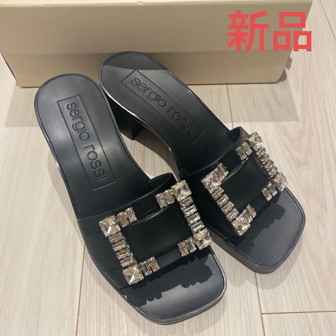 Sergio Rossi セルジオロッシ　ビジューサンダル　37サイズ