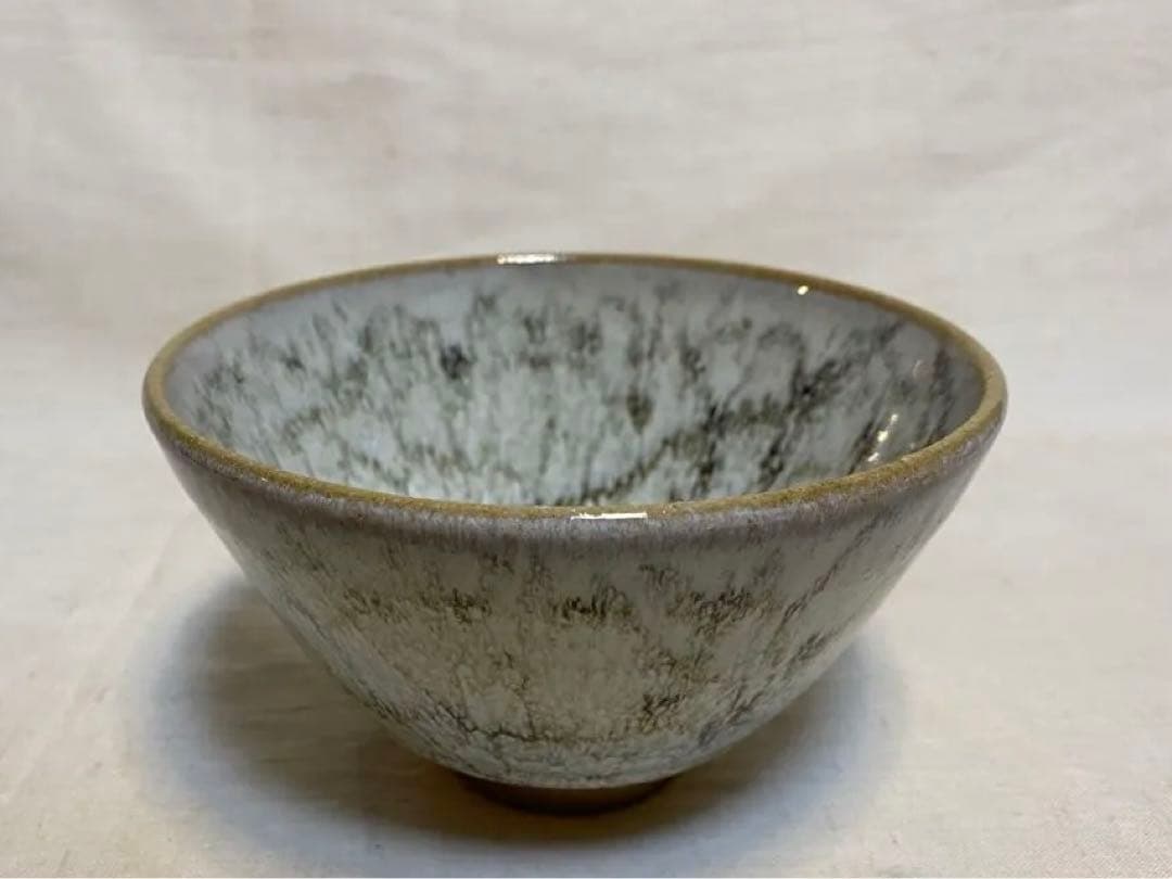 清水焼　京焼　抹茶椀　茶道具　万華油滴　在銘　1客⑤