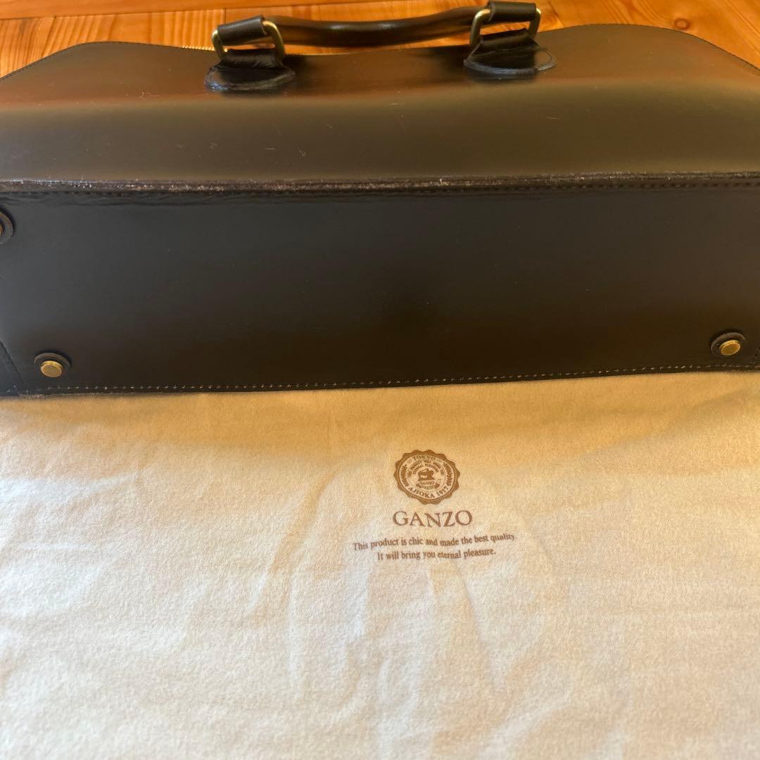 美品！GANZO レザー ビジネスバッグ/ブラック